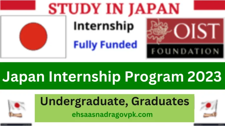 Japan Internship Program for Pakistani Students New update 2024