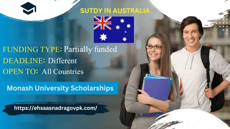 Monash University Scholarships in Australia For Pakistani Students 2024-25