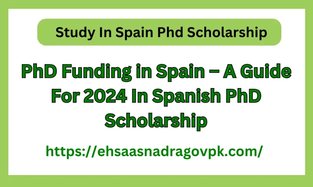 PhD Funding in Spain