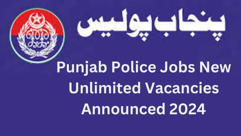 Punjab Police Jobs | New 1450 Vacancies Announced 2024