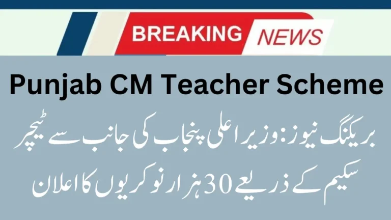 Punjab CM Teacher Scheme Breaking News | 30,000 Jobs Announced